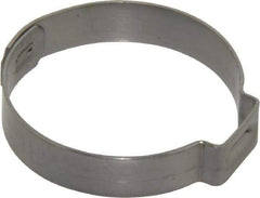 Oetiker - 27 to 30.1mm, 1-Ear Clamp - 1-3/16" Noml Size, 10mm Inner Width, 7mm Wide x 0.6mm Thick, Stainless Steel - Apex Tool & Supply