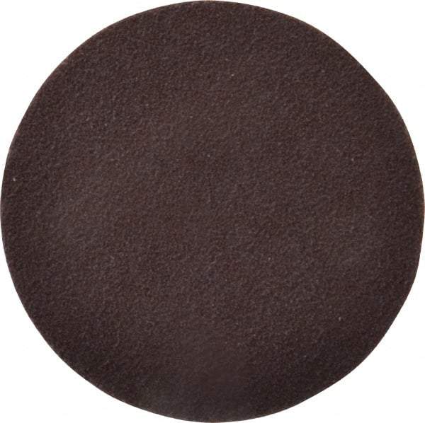 Norton - 2" Diam, 120 Grit Aluminum Oxide Adhesive PSA Disc - Medium Grade, Brown, X Weighted Backing, Flexible - Apex Tool & Supply
