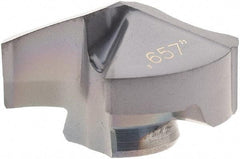 Ingersoll Cutting Tools - Series Y, 16.7mm Diam Grade IN2005 140° Replaceable Drill Tip - Carbide, TiAlN Finish, 16 Seat Size - Apex Tool & Supply