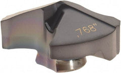 Ingersoll Cutting Tools - Series Y, 19.5mm Diam Grade IN2005 140° Replaceable Drill Tip - Carbide, TiAlN Finish, 19 Seat Size - Apex Tool & Supply