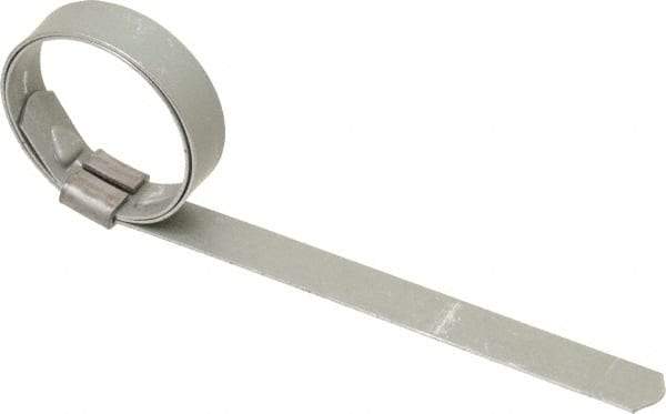 IDEAL TRIDON - 1" ID Galvanized Steel Preformed J-Type Clamp - 3/8" Wide, 0.025" Thick - Apex Tool & Supply