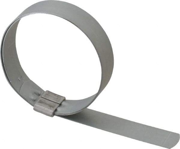 IDEAL TRIDON - 2-3/4" ID, Galvanized Steel Preformed J-Type Clamp - 3/4" Wide x 0.03" Thick - Apex Tool & Supply