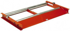 Made in USA - 48 Inches Max Width Reel Winder Roller Stand - 3,000 Lbs. Load Limit, 2 Reel Limit, 28 Inches Long x 52 Inches Wide x 4 Inches High, Structural Channel Frame with 6 Roller Positions - Apex Tool & Supply