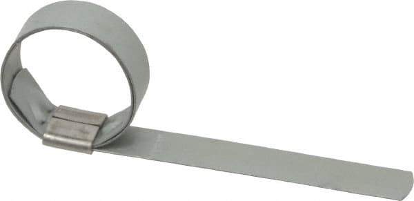 IDEAL TRIDON - 1-1/4" ID Galvanized Steel Preformed Center Punch Clamp - 5/8" Wide, 0.025" Thick - Apex Tool & Supply