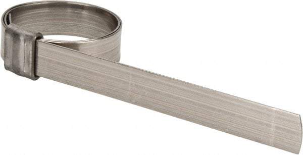 IDEAL TRIDON - 1-1/4" ID, Grade 201, Stainless Steel Preformed J-Type Clamp - 1/2" Wide x 0.03" Thick - Apex Tool & Supply