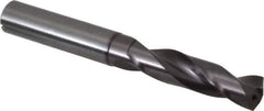 Guhring - 11.7mm 140° Spiral Flute Solid Carbide Screw Machine Drill Bit - FIREX Finish, Right Hand Cut, 55mm Flute Length, 102mm OAL, SU Point, Straight Shank, Through Coolant - Apex Tool & Supply