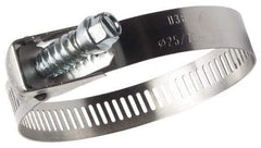 IDEAL TRIDON - SAE Size 280, 14-1/4 to 18" Diam, Stainless Steel Quick Release Worm Drive Clamp - 1/2" Wide, Material Grade 301, Series 550 - Apex Tool & Supply