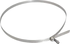 IDEAL TRIDON - SAE Size 188, 2-1/16 to 12-5/16" Diam, Stainless Steel Quick Release Worm Drive Clamp - 1/2" Wide, Material Grade 301, Series 550 - Apex Tool & Supply