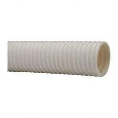 Continental ContiTech - 1-1/2" ID, 29 Hg Vac Rating, 34 psi, PVC Vacuum & Duct Hose - 100' Long, White, 3.8" Bend Radius, 15 to 150°F - Apex Tool & Supply
