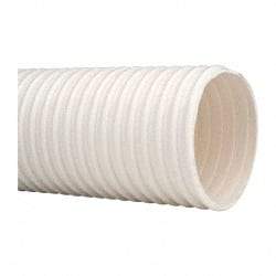 Continental ContiTech - 4" ID, 15 Hg Vac Rating, 27 psi, PVC Vacuum & Duct Hose - 100' Long, White, 14" Bend Radius, 15 to 150°F - Apex Tool & Supply
