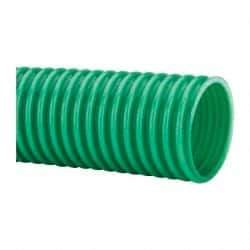 Continental ContiTech - 2" ID, 5 Hg Vac Rating, PVC Vacuum & Duct Hose - 100' Long, Metallic Green, 3" Bend Radius, 15 to 150°F - Apex Tool & Supply