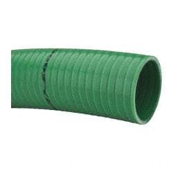 Continental ContiTech - 15 to 150°F, 3" Inside x 3.38" Outside Diam, PVC Liquid Suction & Discharge Hose - Green, 100' Long, 65 psi Working Pressure - Apex Tool & Supply