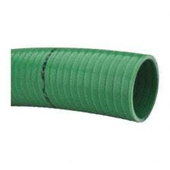 Continental ContiTech - 15 to 150°F, 3" Inside x 3.38" Outside Diam, PVC Liquid Suction & Discharge Hose - Green, 100' Long, 65 psi Working Pressure - Apex Tool & Supply