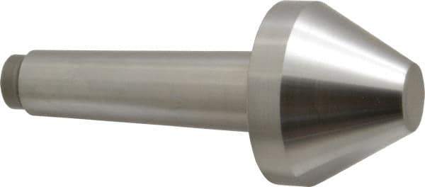 Riten - 2-3/4" Head Diam, Hardened Tool Steel Bull Nose Point Solid Dead Center - 4MT Morse Taper, 2-3/4" Point Diam, 1.508" Point Length, 2-15/16" OAL - Apex Tool & Supply