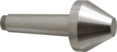 Riten - 2-3/4" Head Diam, Hardened Tool Steel Bull Nose Point Solid Dead Center - 4MT Morse Taper, 2-3/4" Point Diam, 1.508" Point Length, 2-15/16" OAL - Apex Tool & Supply