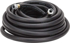 Continental ContiTech - 3/4" ID x 1.118" OD 50' Long Multipurpose Air Hose - MNPT x MNPT Ends, 200 Working psi, -40 to 190°F, 3/4" Fitting, Black - Apex Tool & Supply