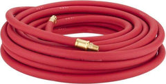 Continental ContiTech - 3/8" ID x 0.7" OD 50' Long Multipurpose Air Hose - MNPT x MNPT Ends, 250 Working psi, -40 to 190°F, 1/4" Fitting, Red - Apex Tool & Supply