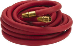 Continental ContiTech - 1/2" ID x 0.838" OD 25' Long Multipurpose Air Hose - MNPT x MNPT Ends, 250 Working psi, -40 to 190°F, 1/2" Fitting, Red - Apex Tool & Supply