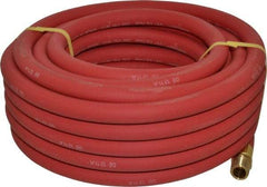 Continental ContiTech - 1/2" ID x 0.838" OD 50' Long Multipurpose Air Hose - MNPT x MNPT Ends, 250 Working psi, -40 to 190°F, 1/2" Fitting, Red - Apex Tool & Supply