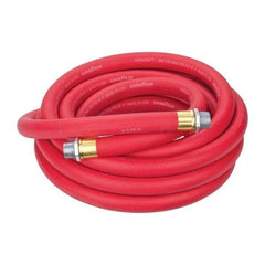 Continental ContiTech - 3/4" ID x 1.133" OD 25' Long Multipurpose Air Hose - MNPT x MNPT Ends, 250 Working psi, -40 to 190°F, 3/4" Fitting, Red - Apex Tool & Supply