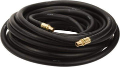 Continental ContiTech - 3/8" ID x 0.688" OD 50' Long Oil Resistant Air Hose - MNPT x MNPT Ends, 300 Working psi, -20 to 190°F, 1/4" Fitting, Black - Apex Tool & Supply