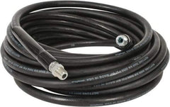 Continental ContiTech - 50' Long, 3/8" Fitting, Swivel Fitting, 0 to 250°F, Synthetic Rubber High Temp & High Pressure Hose - 3/8" Inside x 0.693" Outside Diam, Black, 3,000 psi - Apex Tool & Supply
