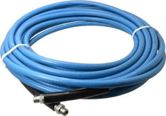 Continental ContiTech - 50' Long, 3/8" Fitting, Swivel Fitting, 0 to 250°F, Synthetic Rubber High Temp & High Pressure Hose - 3/8" Inside x 0.693" Outside Diam, Blue, 3,000 psi - Apex Tool & Supply