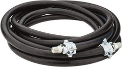 Continental ContiTech - 25' Long, 1/2" Fitting, Male NPT Fitting, -40 to 450°F, Synthetic Rubber High Temp & High Pressure Hose - 1/2" Inside x 1-1/16" Outside Diam, Black, 250 psi - Apex Tool & Supply