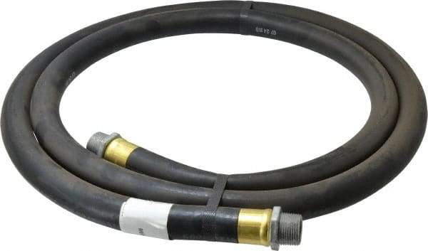 Continental ContiTech - 3/4" ID x 1-1/8" OD x 8' OAL, NPT Male x Male Petroleum Transfer Hose - 100 Max Working psi, 3/4" Fitting, Black - Apex Tool & Supply