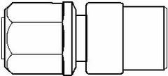 NewAge Industries - 3/4" Tube OD, PFA PTFE Plastic Compression Tube Female Connector - 3/4 NPT Pipe, 500°F Max, 3/4 Thread - Apex Tool & Supply