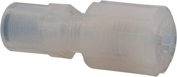 NewAge Industries - 1/4" Tube OD, PFA PTFE Plastic Compression Tube Female Connector - 1/8 NPT Pipe, 500°F Max, 1/8 Thread - Apex Tool & Supply