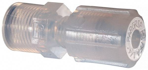 NewAge Industries - 1/4" Tube OD, PFA PTFE Plastic Compression Tube Female Connector - 1/4 NPT Pipe, 500°F Max, 1/4 Thread - Apex Tool & Supply