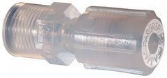 NewAge Industries - 1/4" Tube OD, PFA PTFE Plastic Compression Tube Female Connector - 1/4 NPT Pipe, 500°F Max, 1/4 Thread - Apex Tool & Supply