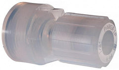 NewAge Industries - 1/2" Tube OD, PFA PTFE Plastic Compression Tube Female Connector - 3/4 NPT Pipe, 500°F Max, 3/4 Thread - Apex Tool & Supply