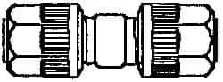 NewAge Industries - 1/4" Tube OD, PFA PTFE Plastic Compression Tube Union - 500°F Max - Apex Tool & Supply