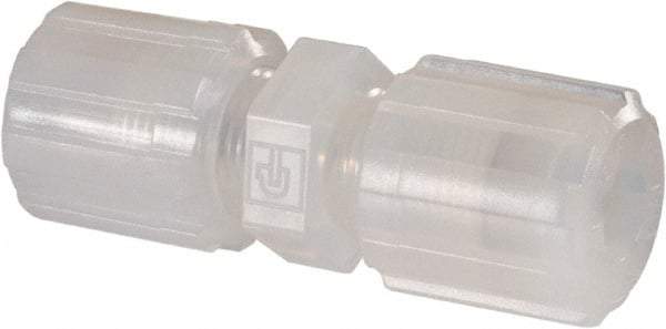 NewAge Industries - 3/8" Tube OD, PFA PTFE Plastic Compression Tube Union - 500°F Max - Apex Tool & Supply