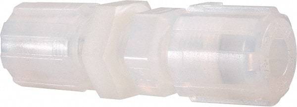 NewAge Industries - 3/8" Tube OD, PFA PTFE Plastic Compression Tube Bulkhead Union - 500°F Max - Apex Tool & Supply