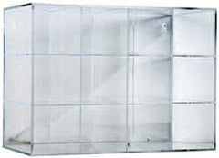 PRO-SAFE - 12 Pair Cabinet with Individual Compartments, Acrylic Safety Goggles Dispenser - 18 Inch Wide x 14 Inch High x 12 Inch Deep, Table and Wall Mount - Apex Tool & Supply
