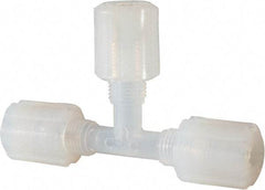 NewAge Industries - 1/4" Tube OD, PFA PTFE Plastic Compression Tube Union Tee - 500°F Max - Apex Tool & Supply
