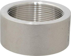 Merit Brass - 2" Grade 304 Stainless Steel Pipe Half Coupling - FNPT End Connections, 150 psi - Apex Tool & Supply