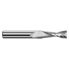 ‎End Mills for Plastics - 2 Flute - 0.0625″ (1/16″) Cutter Diameter × 0.6250″ (5/8″) Length of Cut Carbide Square Upcut End Mill for Plastic, 2 Flutes - Exact Industrial Supply