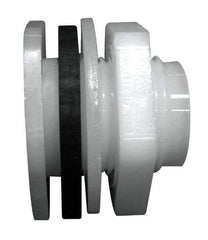 Green Leaf - 3/4 FTP Nylon Threaded Tube Bulkhead Fitting - 0.964" ID, 75 Max Working psi - Apex Tool & Supply