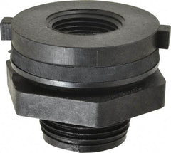 Green Leaf - 3/4 FTP Polypropylene Threaded Tube Bulkhead Fitting - 0.964" ID, 75 Max Working psi - Apex Tool & Supply
