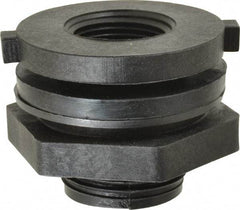 Green Leaf - 3/4 FTP Polypropylene Threaded Tube Bulkhead Fitting - 0.964" ID, 75 Max Working psi - Apex Tool & Supply