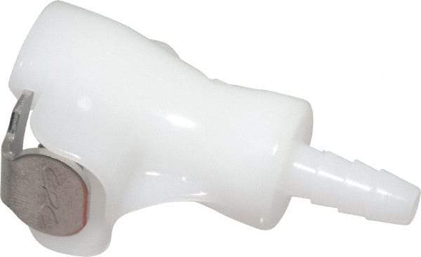 CPC Colder Products - 1/8" Nominal Flow, 1/8" ID, Female, Inline Hose Barb-Female Socket - 120 Max psi, -40 to 180°F, Acetal Coupling, Buna-N O-Ring - Apex Tool & Supply