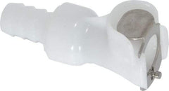 CPC Colder Products - 1/4" Nominal Flow, 3/8" ID, Female, Inline Hose Barb-Female Socket - 120 Max psi, -40 to 180°F, Acetal Coupling, Buna-N O-Ring - Apex Tool & Supply