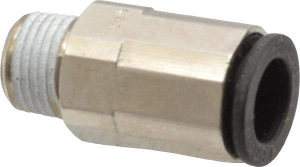 Legris - 5/16" Outside Diam, 1/8 NPT, Nickel Plated Brass Push-to-Connect Tube Male Connector - 290 Max psi - Apex Tool & Supply