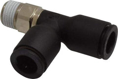 Legris - 5/16" OD, 1/8 NPT, Nylon/Nickel Plated Brass Push-to-Connect Male Run Tee - 290 Max psi - Apex Tool & Supply