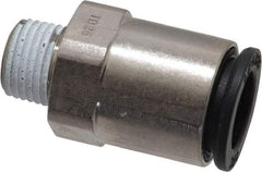 Legris - 3/8" Outside Diam, 1/8 NPT, Nickel Plated Brass Push-to-Connect Tube Male Connector - 290 Max psi - Apex Tool & Supply