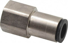 Legris - 5/16" Outside Diam, 1/4 NPT, Nickel Plated Brass Push-to-Connect Tube Female Connector - 290 Max psi - Apex Tool & Supply